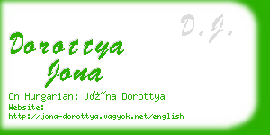 dorottya jona business card